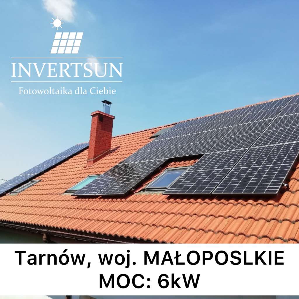 instalacja fotowoltaiczna na domu w Tarnowie